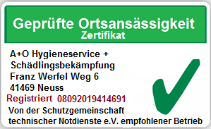 Weiße Liste: Schädlingsbekämpfung Neuss